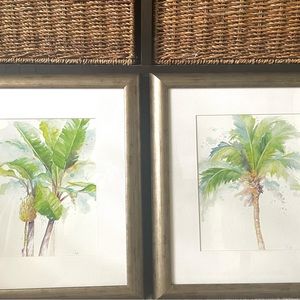 Pair of Tropical Wall Decor Pictures